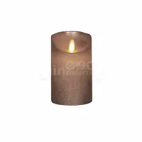 LED Kaars Wax Brons 12,5cm