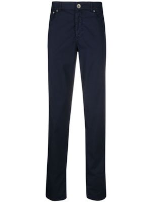 Brunello Cucinelli pantalon chino droit - Bleu
