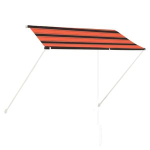 VidaXL Luifel uittrekbaar 250x150 cm oranje en bruin