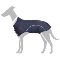 Hondenregenjas met reflecterende strips polyester blauw XL Hondenregenjas met reflecterende strips polyester blauw XL