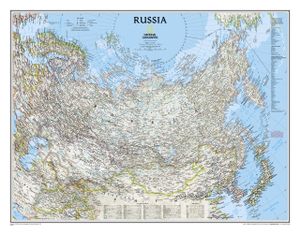 Wandkaart - Wandkaart Russia - Rusland, 77 x 60 cm | National Geographic