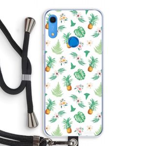 Ananas bladeren: Huawei Y6s Transparant Hoesje met koord