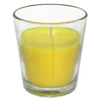 Citronella kaars in potje - glas - 10 branduren - D7 x H7 cm