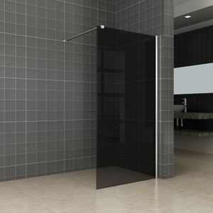 Inloopdouche Wiesbaden Slim Rookglas 120x200 8mm Nano Coating