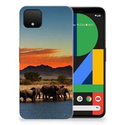 Google Pixel 4 XL | TPU Hoesje | Olifanten