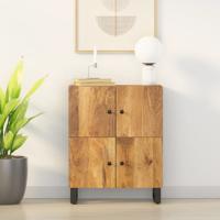 Dressoir met 4 deuren 60x33x75 cm massief mangohout - thumbnail