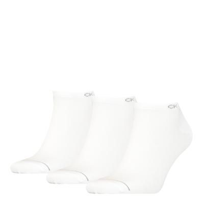 Calvin Klein Heren Sneakersokken 3-pack Wit-One Size (40-46)