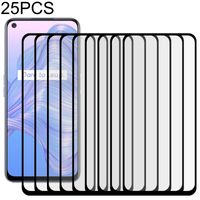 Voor OPPO Realme V5 5G 25 PCS Full Glue Full Screen Tempered Glass Film