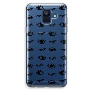 Eye pattern #2: Samsung Galaxy A6 (2018) Transparant Hoesje