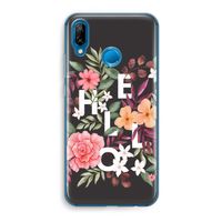 Hello in flowers: Huawei P20 Lite Transparant Hoesje Hello in flowers: Huawei P20 Lite Transparant Hoesje