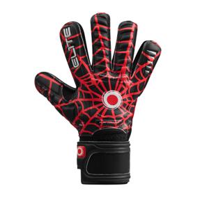 Elite Sport Spider Keepershandschoenen Kids Zwart Rood Zilver