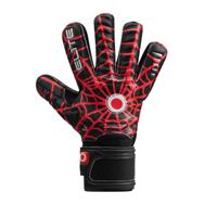 Elite Sport Spider Keepershandschoenen Kids Zwart Rood Zilver Elite Sport Spider Keepershandschoenen Kids Zwart Rood Zilver