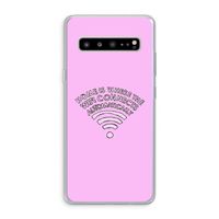 Home Is Where The Wifi Is: Samsung Galaxy S10 5G Transparant Hoesje