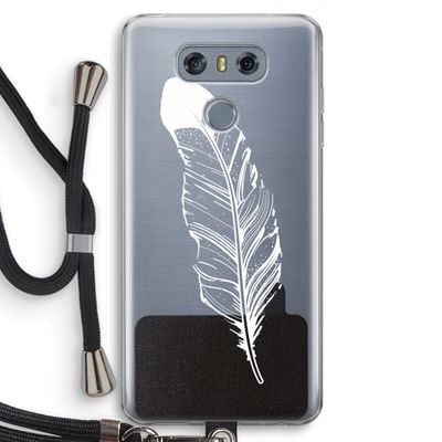 Pluim: LG G6 Transparant Hoesje met koord