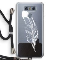 Pluim: LG G6 Transparant Hoesje met koord