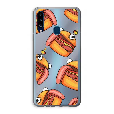 Hamburger: Samsung Galaxy A20s Transparant Hoesje