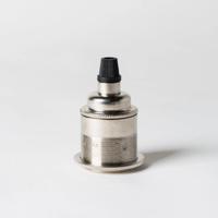 E27 fitting Nikkel edison periode met ring vintage
