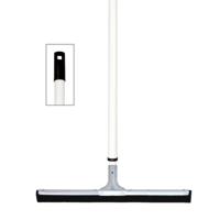 Vloertrekker / watertrekker - metaal en rubber - B43 cm - uitschuifbare steel kunststof wit