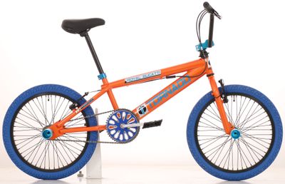 Royal Freestyle bmx 20" bugatti - oranje met blauwe banden