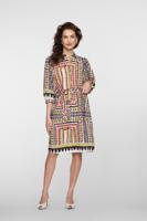 Geisha Dress 67105-20 Jurk 718 Ecru/pink/cactus