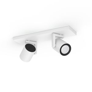 Philips Opbouwspot Hue Argenta - White and color 2-lichts wit 915005762001