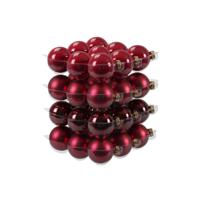 Othmar Decorations Kerstballen set - 36x st - glas - rood - 6 cm