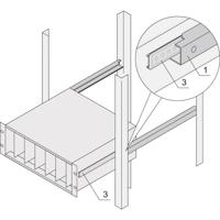 Schroff 24562456 19 inch Rails voor patchkast