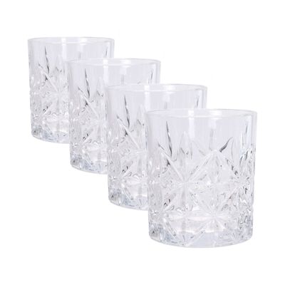 Set van 4x stuks whisky drinkglazen 230 ml