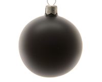 kerstbal glas d6 cm zwart 6st kerst - Decoris