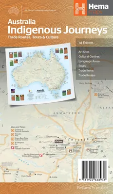 Wegenkaart - landkaart Australië Indigenous Journeys Map | Hema Maps