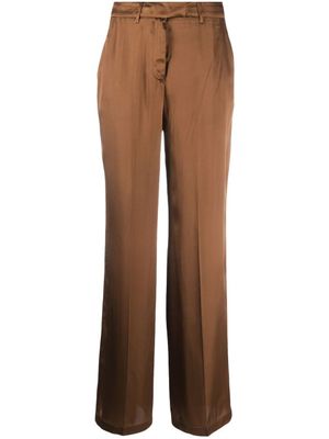 Semicouture pantalon droit à taille haute - Marron