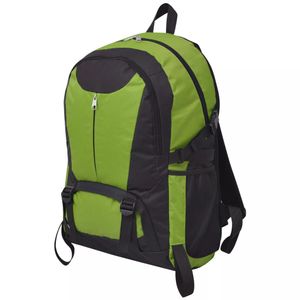 VidaXL Hiking rugzak 40 l zwart en groen