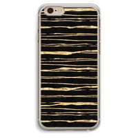 Gouden strepen: iPhone 6 Plus / 6S Plus Transparant Hoesje