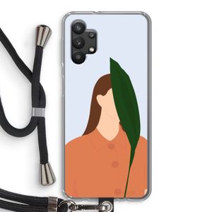 Leaf: Samsung Galaxy A32 5G Transparant Hoesje met koord