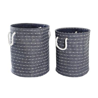 Mandenset DKD Home Decor Polyester (38 x 38 x 47 cm)