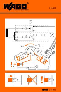 Wago 210-412 zelfklevend teken Zwart, Oranje, Wit