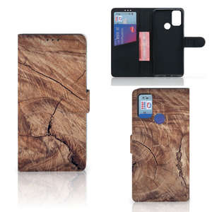 Alcatel 1S (2021) Book Style Case Tree Trunk