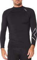 2XU Ignition Compression Long Sleeve Black/Silver Heren