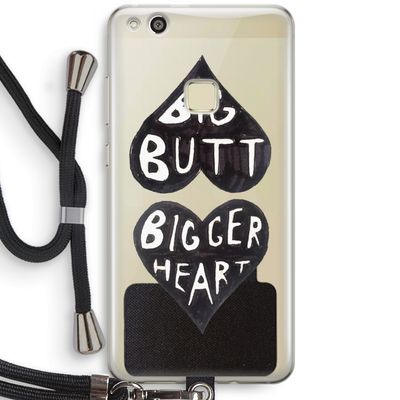 Big butt bigger heart: Huawei Ascend P10 Lite Transparant Hoesje met koord