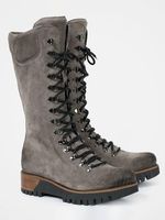 Retro Suede Zipper Martin Combat Combat Boots