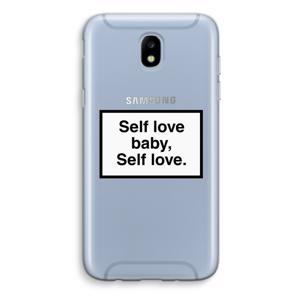 Self love: Samsung Galaxy J5 (2017) Transparant Hoesje