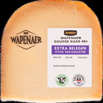 Wapenaer Goudse Kaas 48+ Extra Belegen Stuk ca. 393 g bij Jumbo