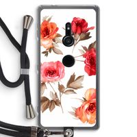 Roosjes: Sony Xperia XZ2 Transparant Hoesje met koord