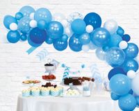 Luxe Ballon Decoratie Set Blauw - thumbnail