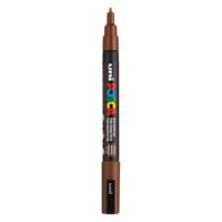 Uni Posca pc3m acrylmarker bruin - ronde punt tot 1,3 mm
