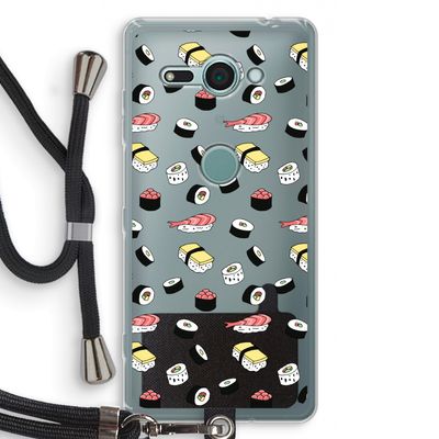 Sushi time: Sony Xperia XZ2 Compact Transparant Hoesje met koord
