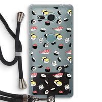 Sushi time: Sony Xperia XZ2 Compact Transparant Hoesje met koord