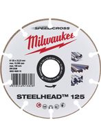 Milwaukee Accessoires Diamantslijpschijf x SpeedCross Steelhead™ 125mm - 1 stuk - 4932492015