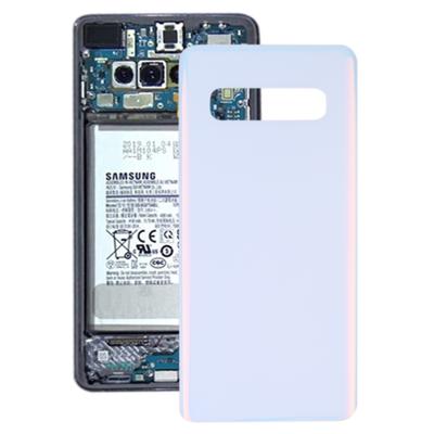 Originele batterij back cover voor Galaxy S10 SM-G973F/DS SM-G973U SM-G973W (wit)