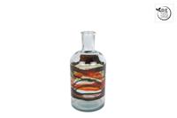 3R Vaas Retro S antique art glas 9x9x19cm